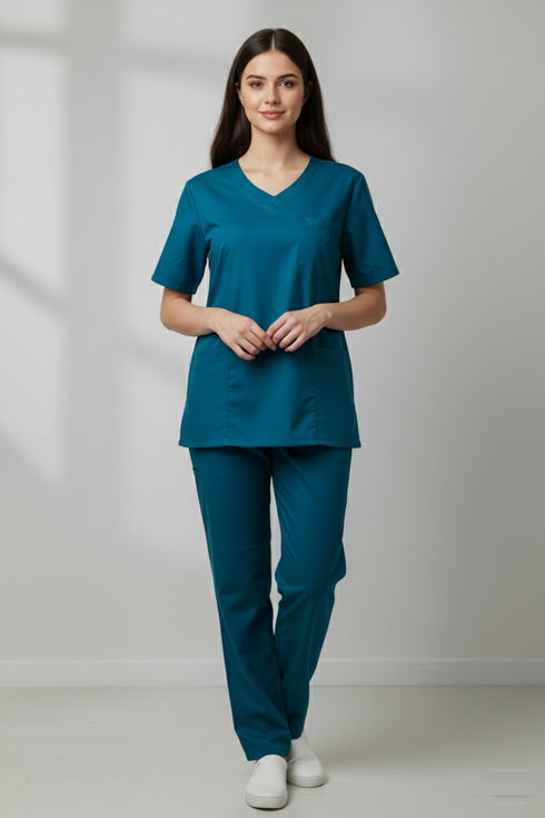Women's 5-Pocket V-Neck Scrub